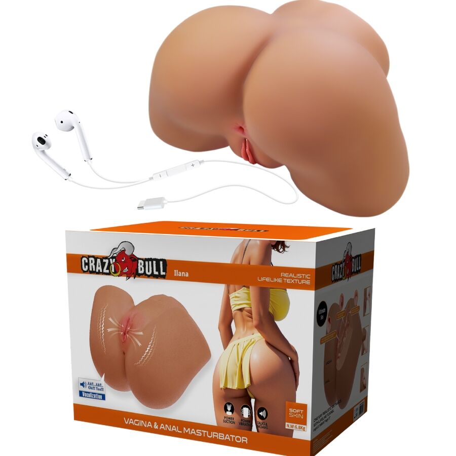 Crazy Bull Ilana – Realist. Hintern-Vibrator & Sauger