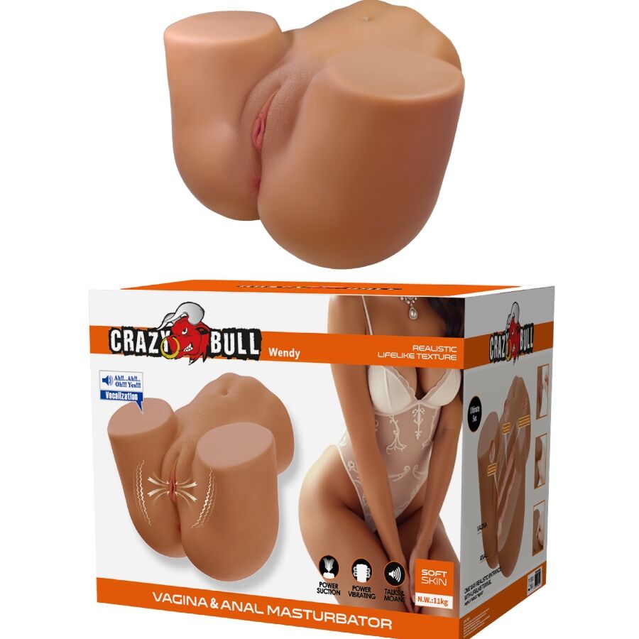 Crazy Bull Wendy – Realist. Hintern-Vibrator & Sauger