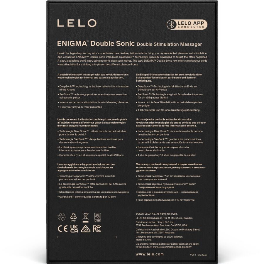 LELO Enigma Doppel-Schallvibrator G-Punkt – Cyber Purple