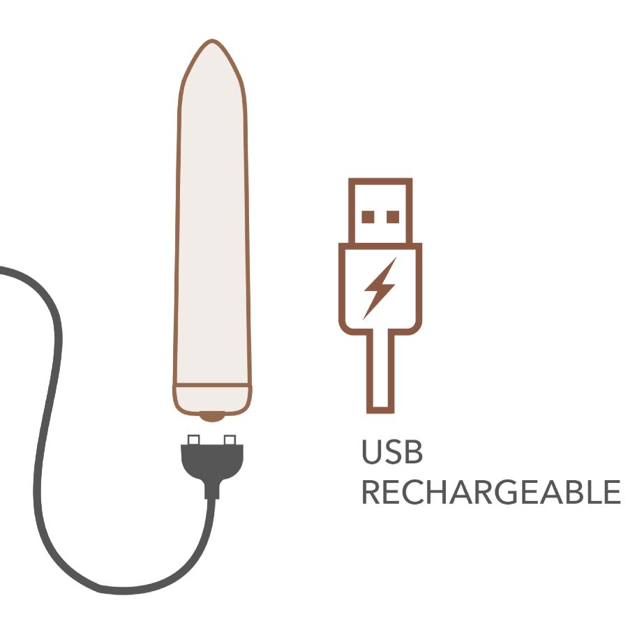 Rocks-Off Wiederaufladbarer Bullet-Vibrator – Golden Rose