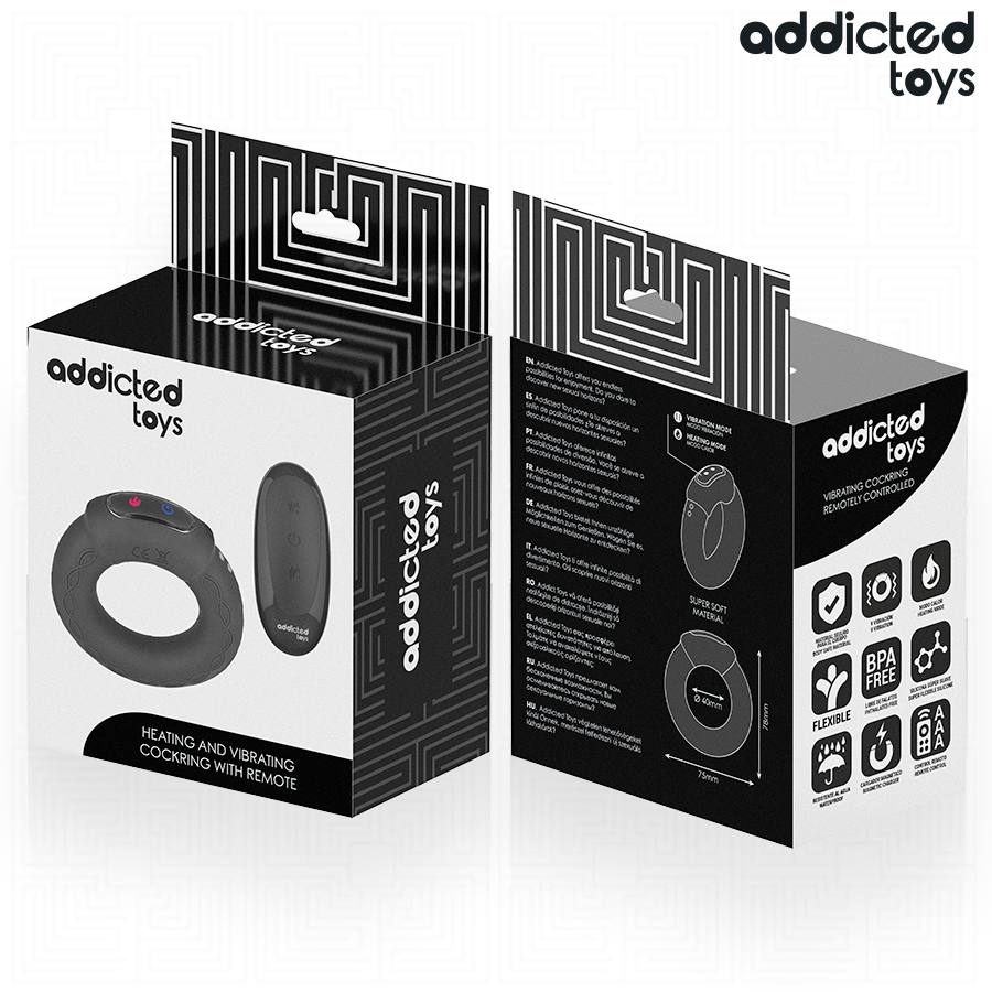 Addicted Toys Cock Ring – Vibration, Waerme & Fernbedienung
