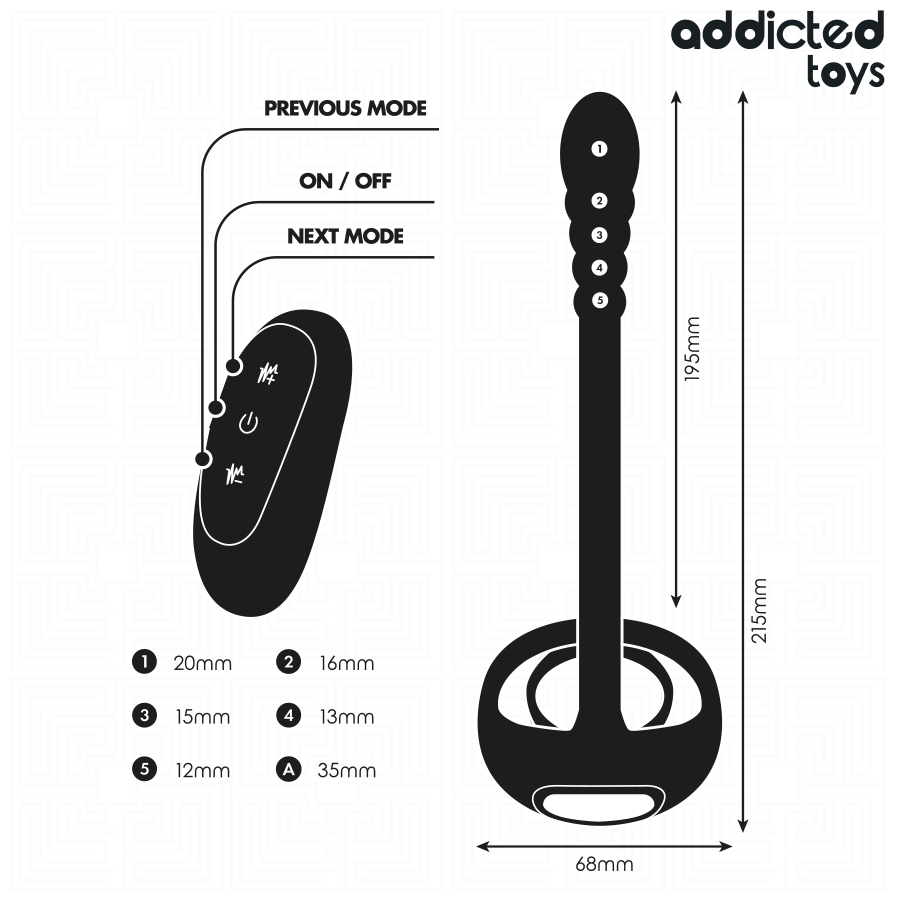 Addicted Toys P-Spot Cock Ring – Vibration & Fernbedienung