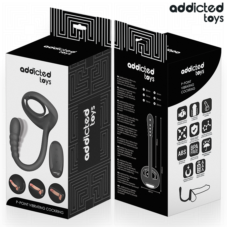 Addicted Toys P-Spot Cock Ring – Vibration & Fernbedienung