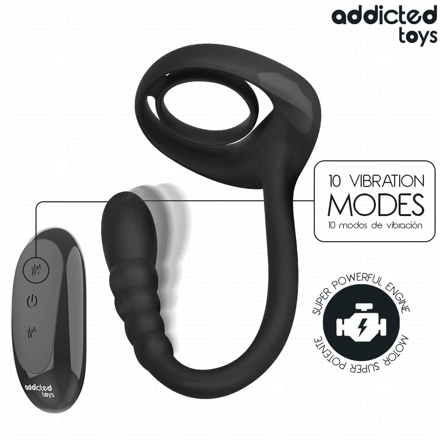 Addicted Toys P-Spot Cock Ring – Vibration & Fernbedienung