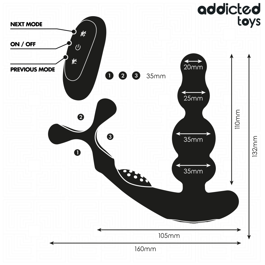 Addicted Toys Rotierender Prostata-Massager – FB