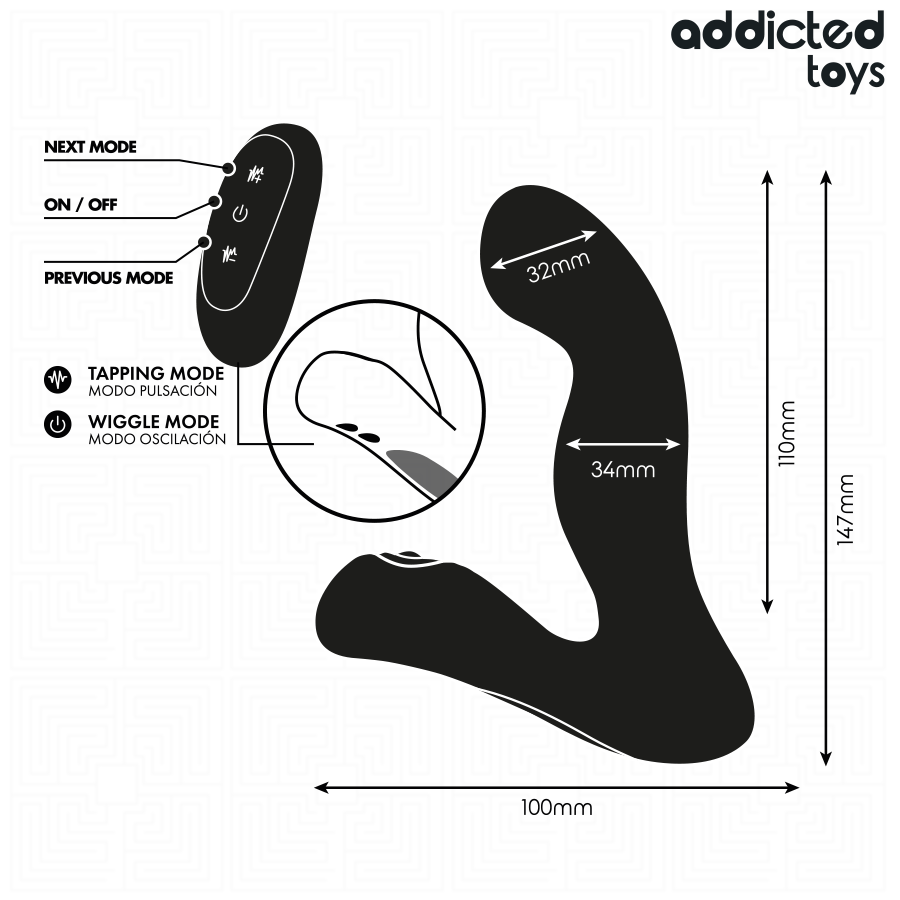 Addicted Toys Oszillierender Prostata-Massager – FB