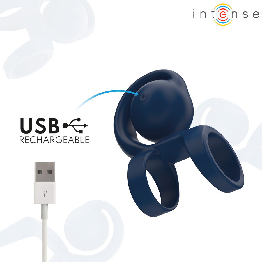 Intense Tyson Cock Ring – Vibrierende Kugel, Ø 3,2 cm