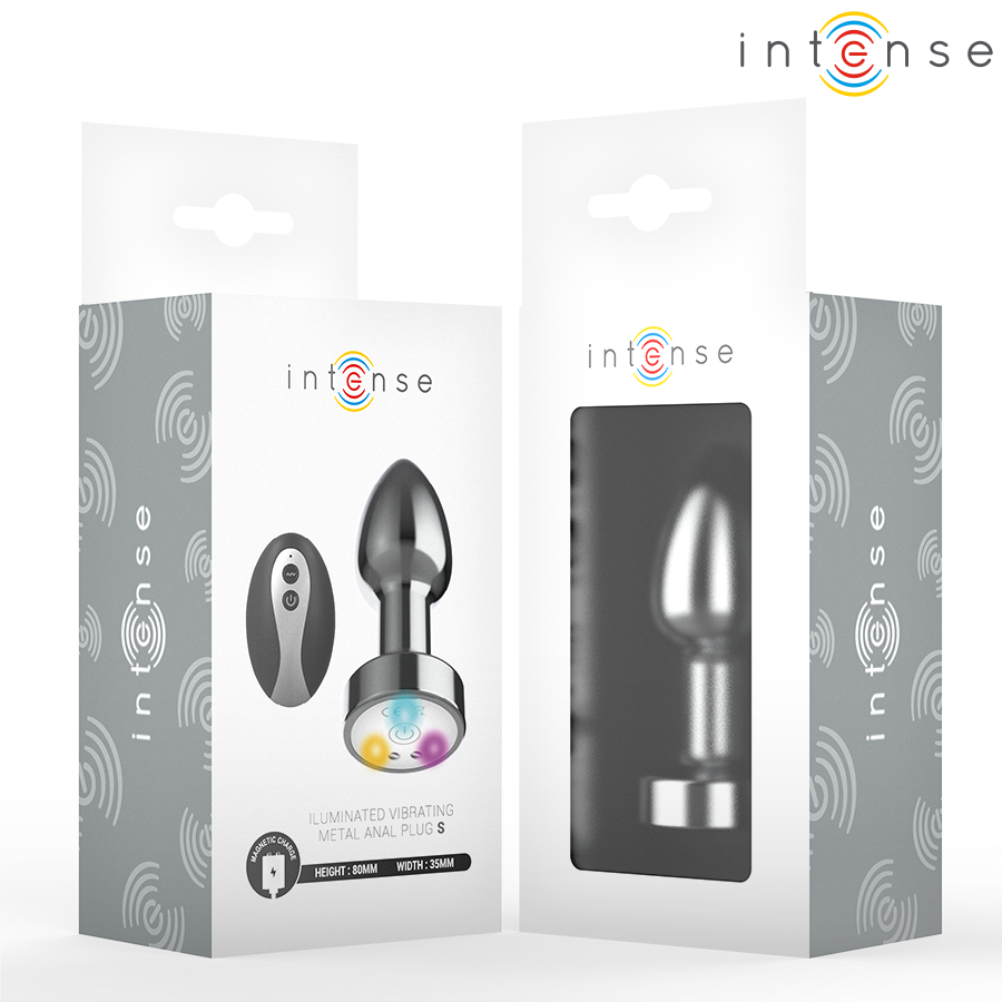Intense Vibrierender Metall-Analplug – LED, Fernbedienung