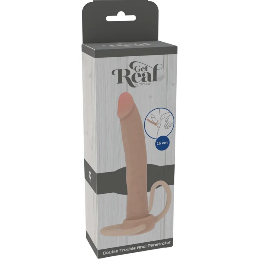 Get Real Double Trouble – Silikon-Analpenetrator, 16 cm