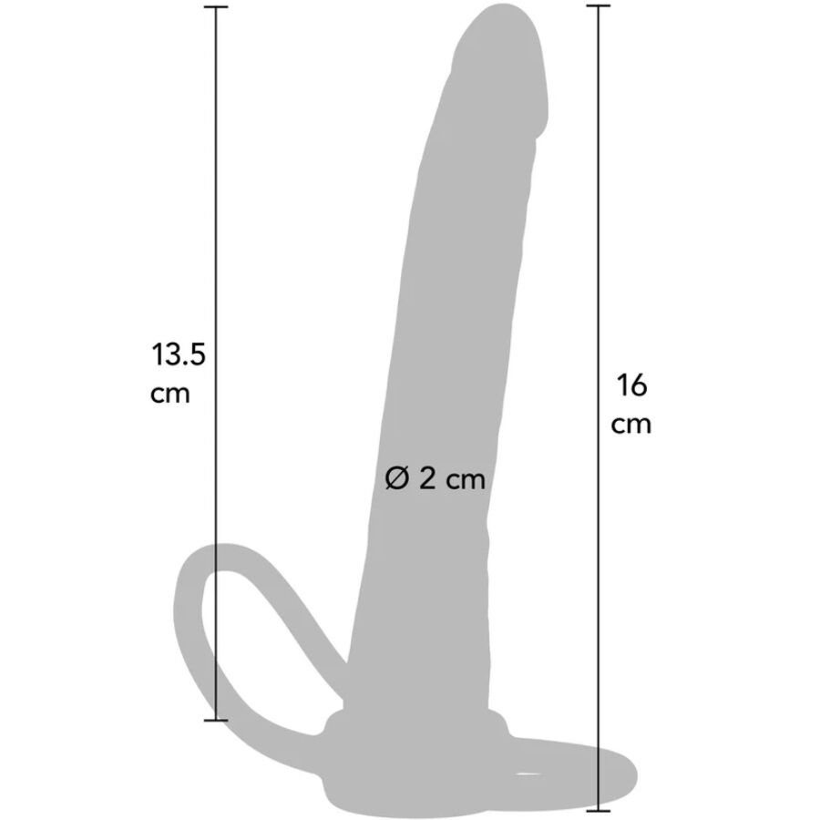Get Real Double Trouble – Silikon-Analpenetrator, 16 cm