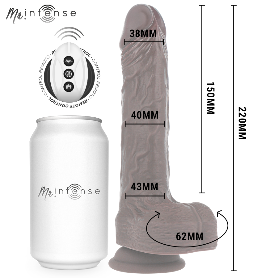 Mr. Intense Matt – Multifunkt. Realist. Vibrationsdildo