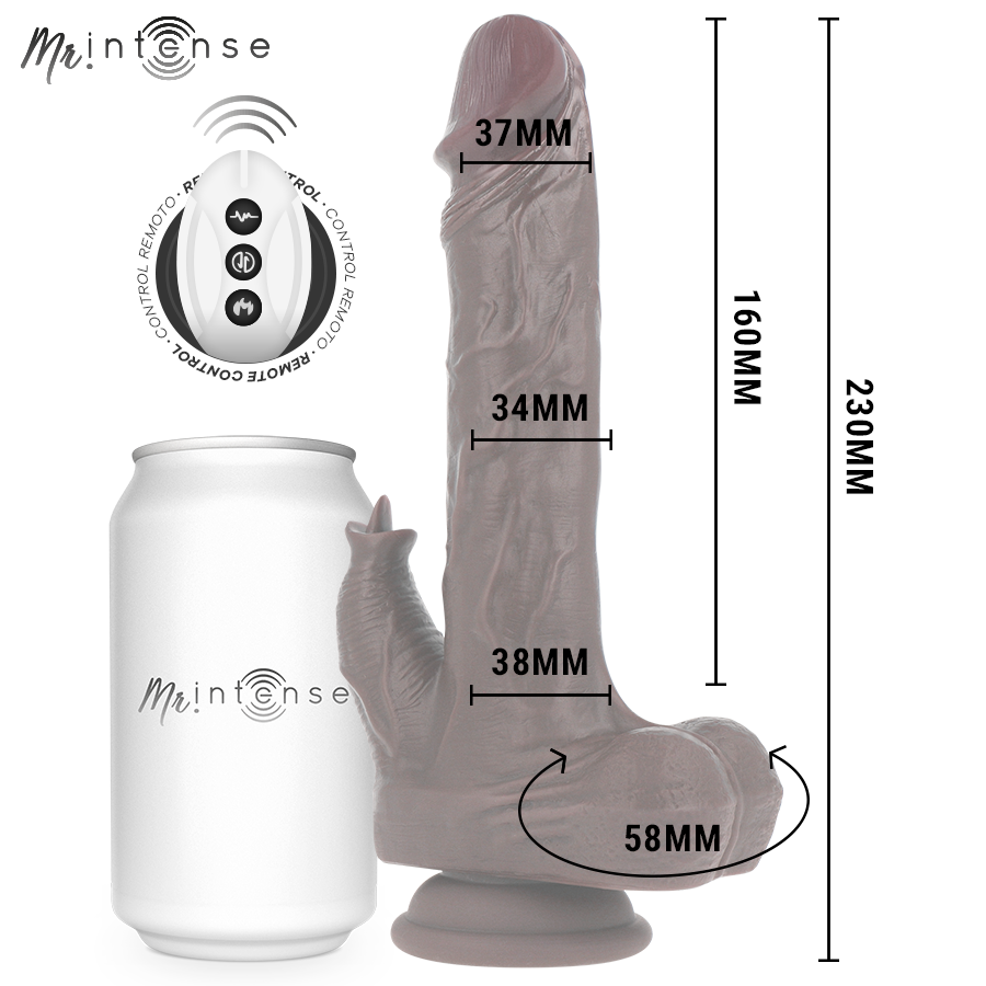 Mr. Intense Morgan – Multifunkt. Realist. Vibrationsdildo
