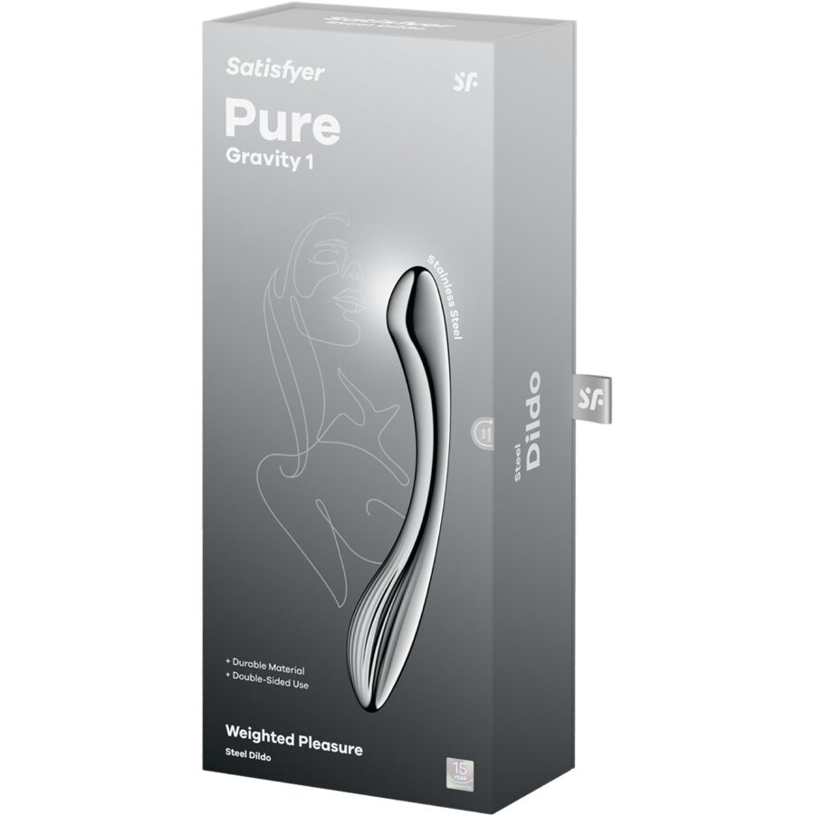 Satisfyer Pure Gravity 1 – Edelstahl Doppeldildo