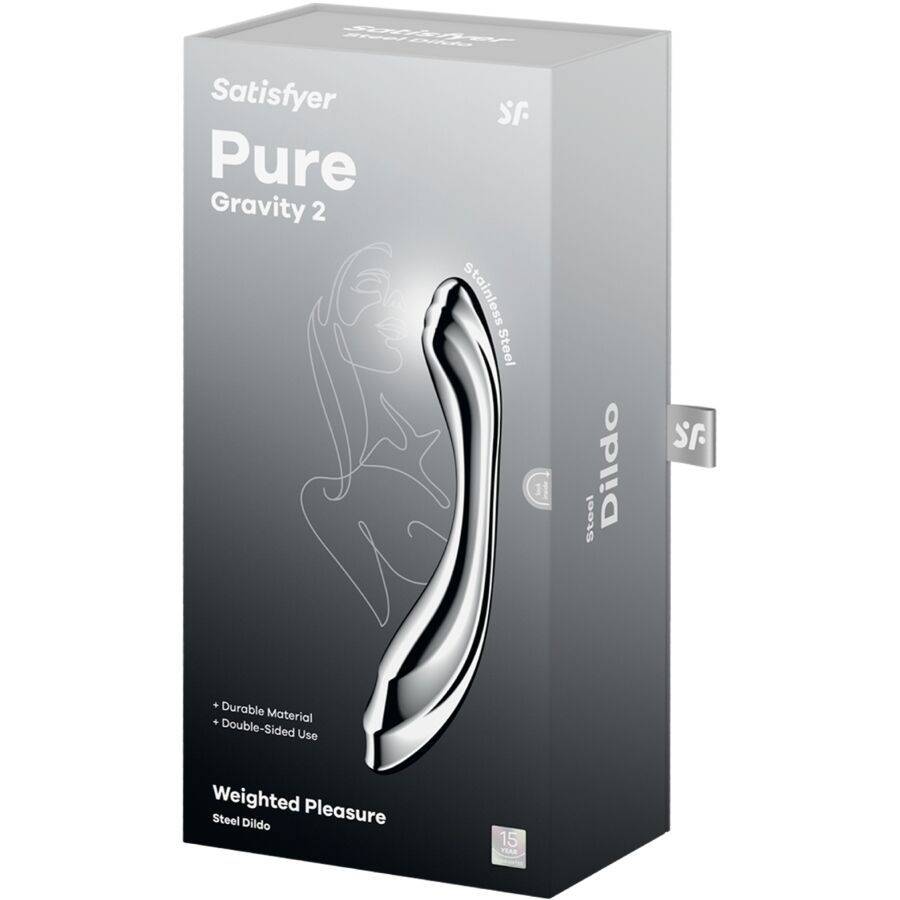 Satisfyer Pure Gravity 2 – Edelstahl Doppeldildo
