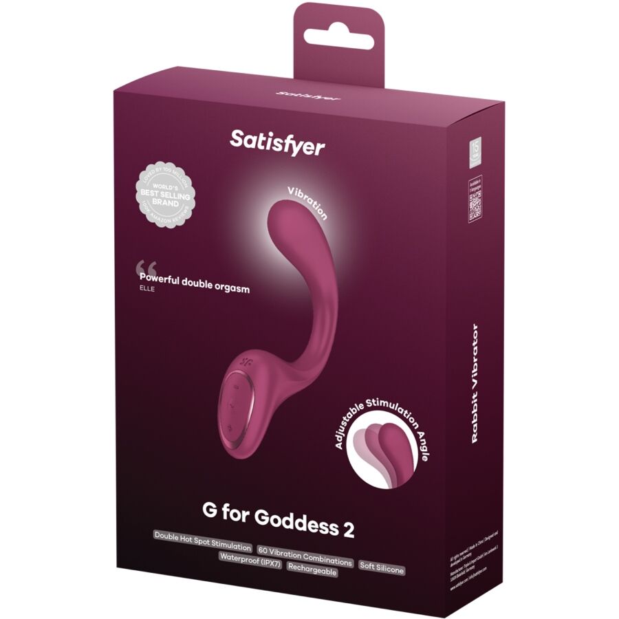 Satisfyer G for Goddess 2 Rabbit-Vibrator – Flasche Bordeaux