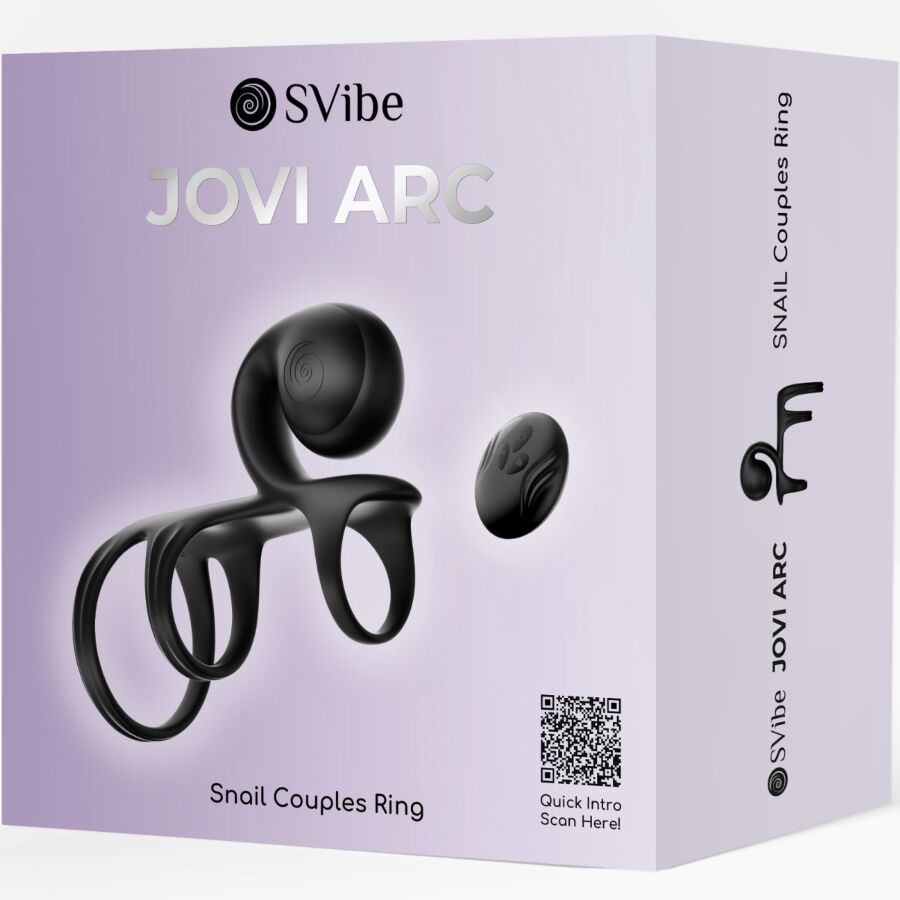 Snail Vibe Jovi Arc Couple Ring – Fernbedienung, Schwarz