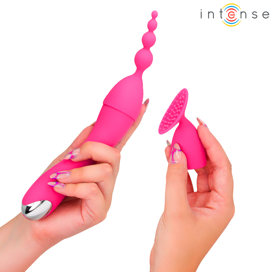 Intense Cher Vibrator – 20 Muster, austauschbare Aufsaetze