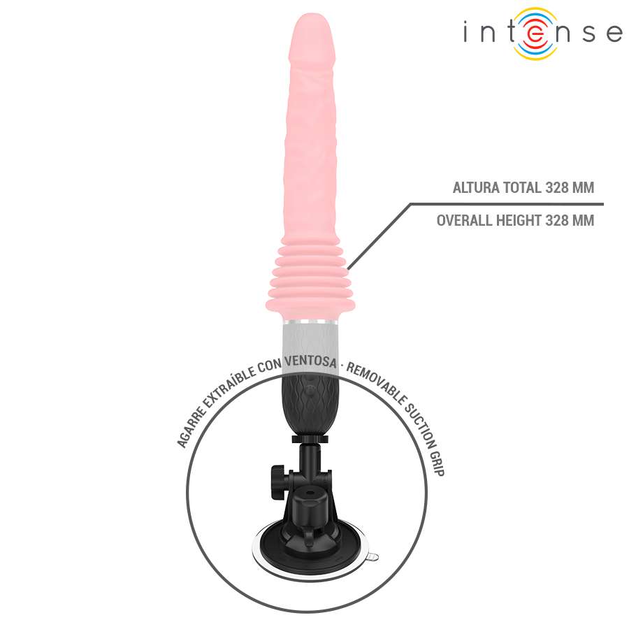 Intense Cynthia – Stoss-Vibrator mit Fernbedienung & Waerme