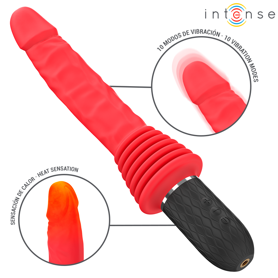 Intense Cynthia – Stoss-Vibrator mit Fernbedienung & Waerme