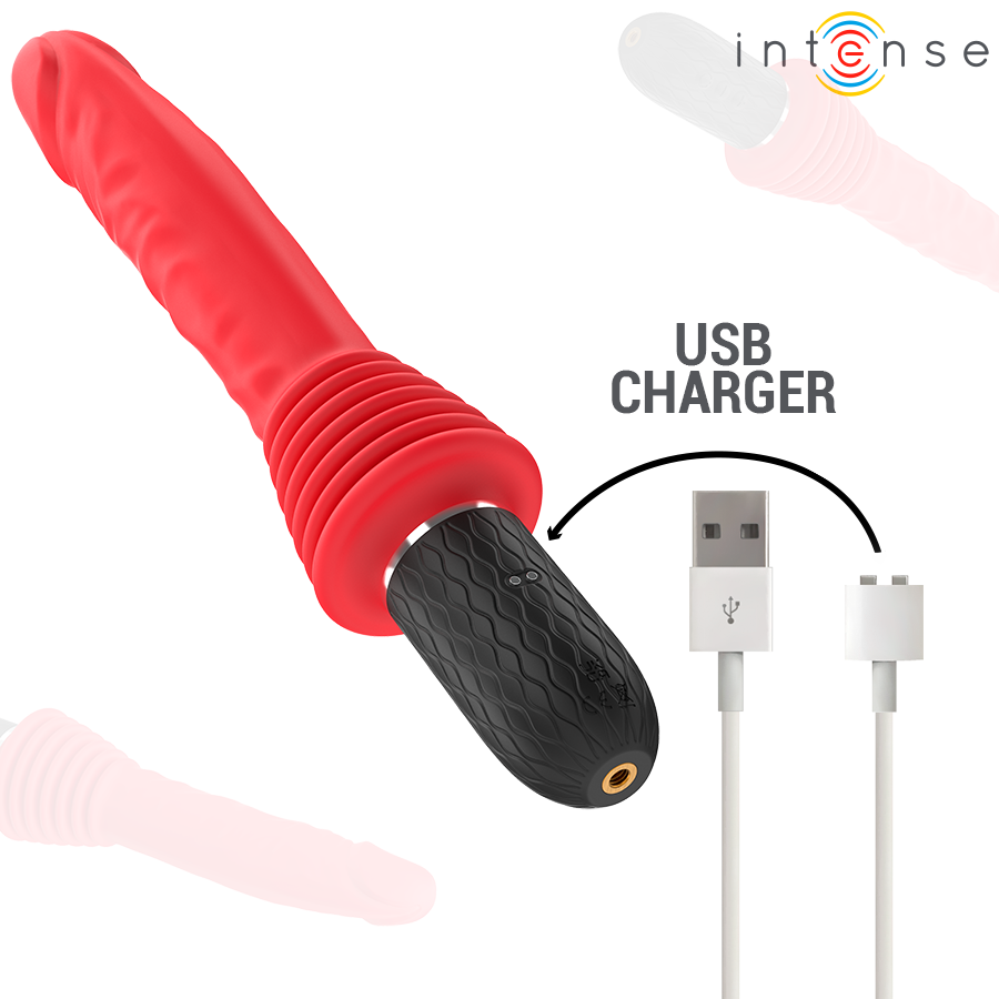 Intense Cynthia – Stoss-Vibrator mit Fernbedienung & Waerme
