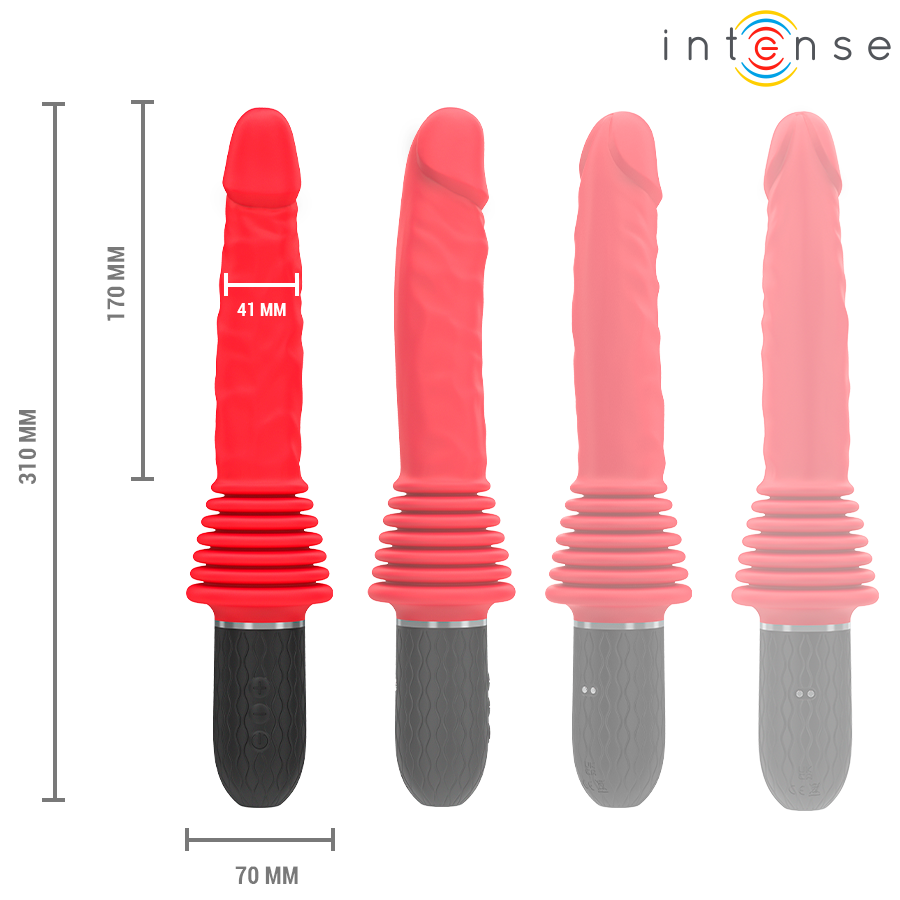 Intense Cynthia – Stoss-Vibrator mit Fernbedienung & Waerme