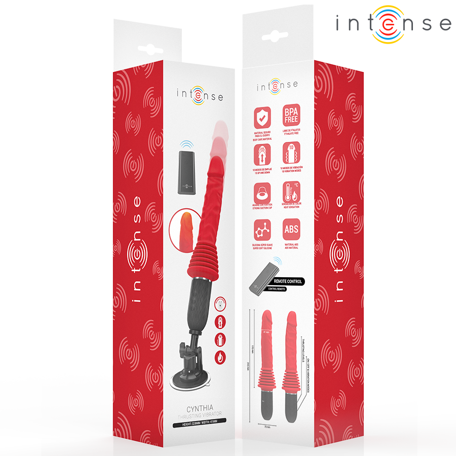 Intense Cynthia – Stoss-Vibrator mit Fernbedienung & Waerme