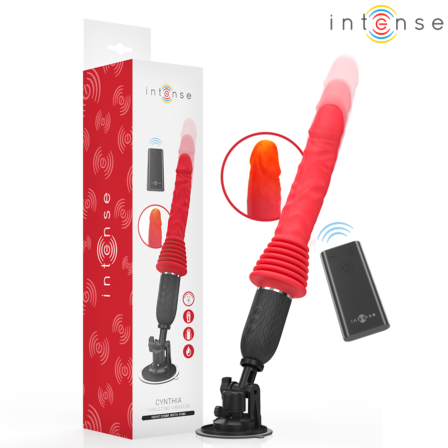 Intense Cynthia – Stoss-Vibrator mit Fernbedienung & Waerme