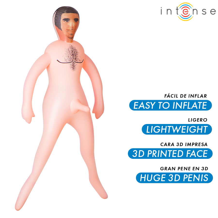 Intense Dolls Anthony – Aufblasbare Puppe mit 3D-Penis