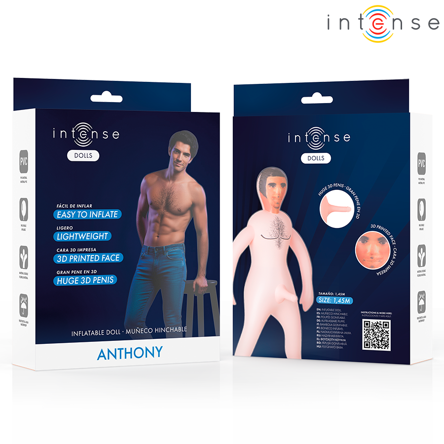 Intense Dolls Anthony – Aufblasbare Puppe mit 3D-Penis