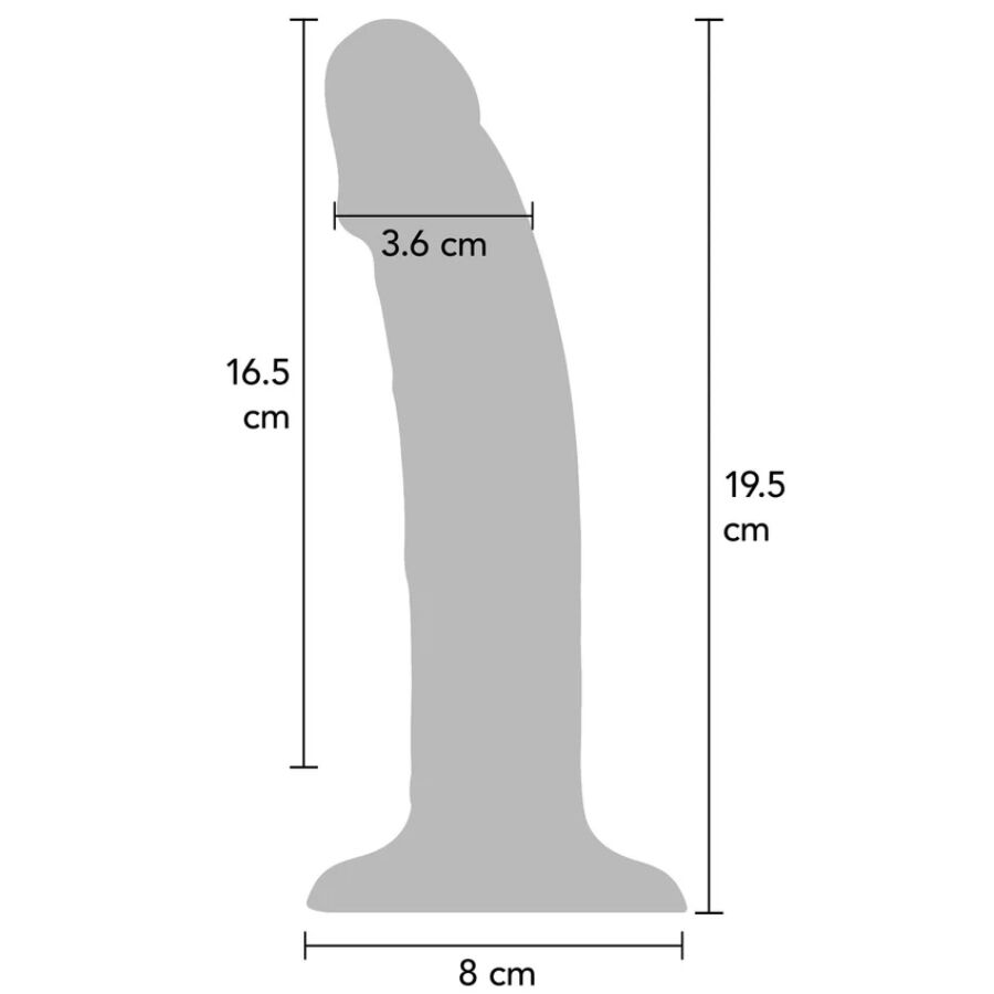 Get Real Realistischer Silikon-Vibrationsdildo – Lila, 19,5 cm