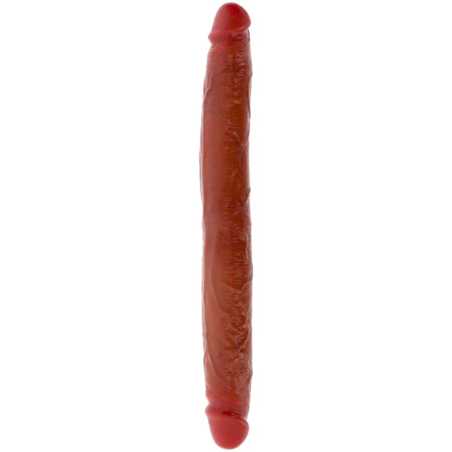 Get Real Doppelendes Silikon-Dildo – Karamell, 35 cm