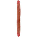 Get Real Doppelendes Silikon-Dildo – Karamell, 46 cm