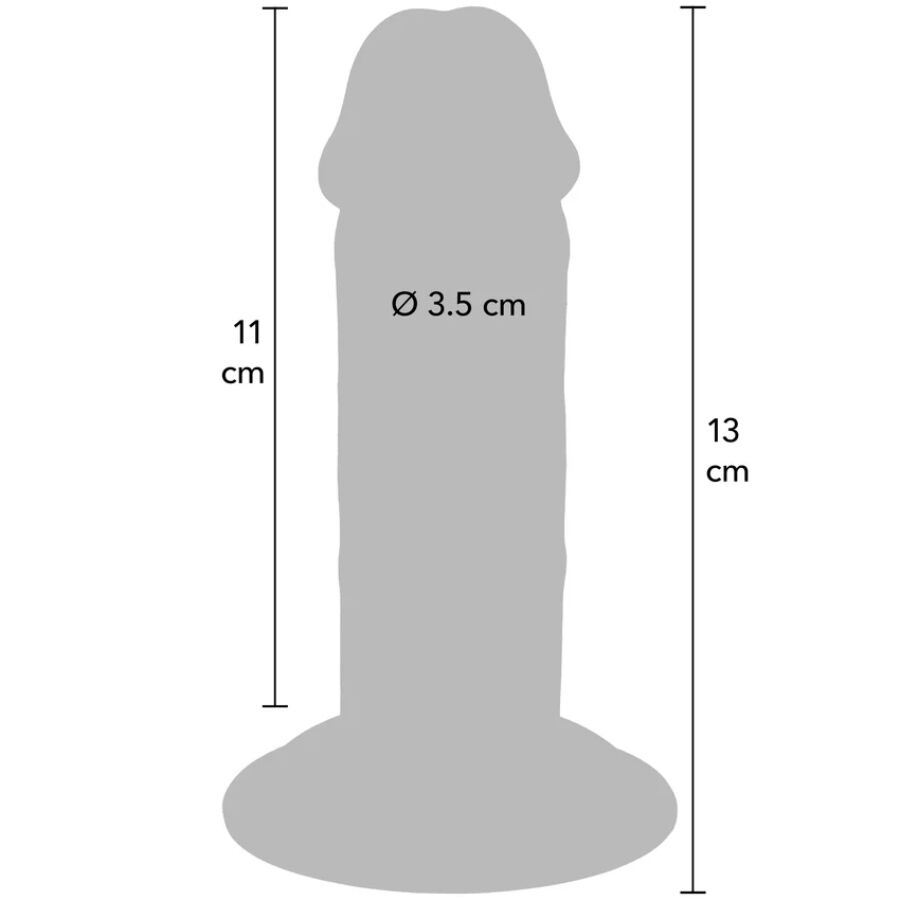 Get Real Deluxe Doppeldichte TPE-Dildo – 13 cm