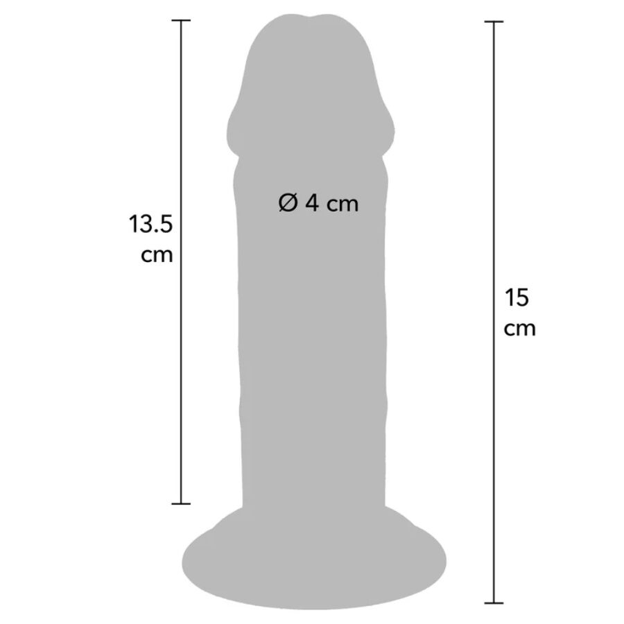 Get Real Deluxe Doppeldichte TPE-Dildo – 15 cm