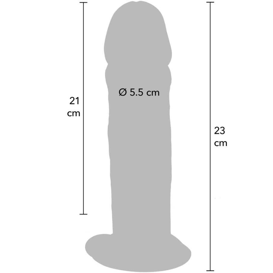 Get Real Deluxe Doppeldichte TPE-Dildo – 23 cm