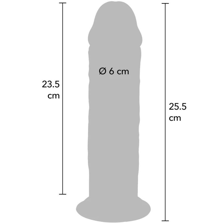 Get Real Deluxe Doppeldichte TPE-Dildo – 25,5 cm