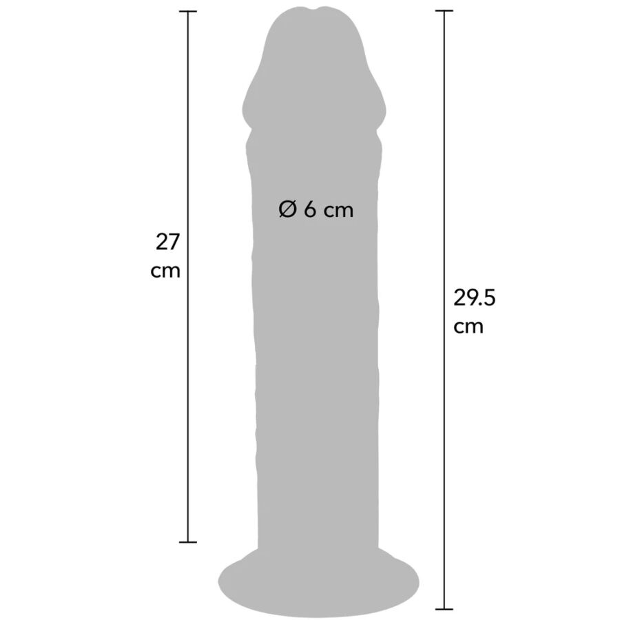 Get Real Deluxe Doppeldichte TPE-Dildo – 29,5 cm