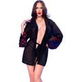 CHILIROSE - CR 4882 BABYDOLL & TANGA SCHWARZ L
