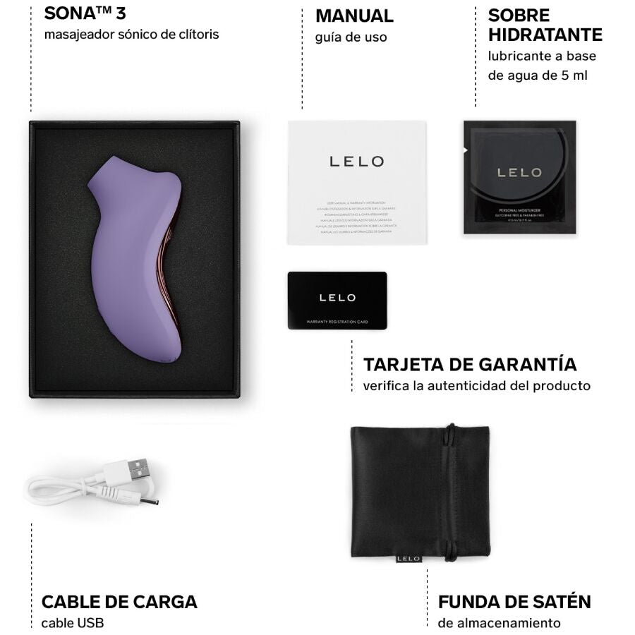 LELO Sona 3 Sonic Klitorisstimulator – Violet Dusk