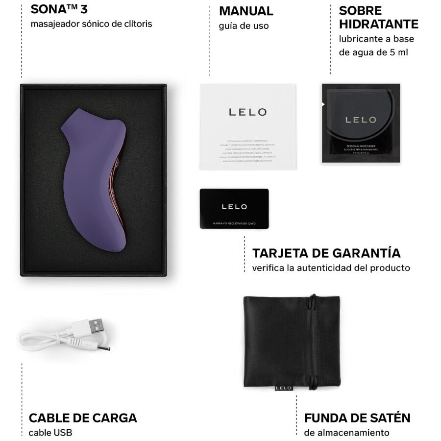 LELO Sona 3 Sonic Klitorisstimulator – Cyber Purple