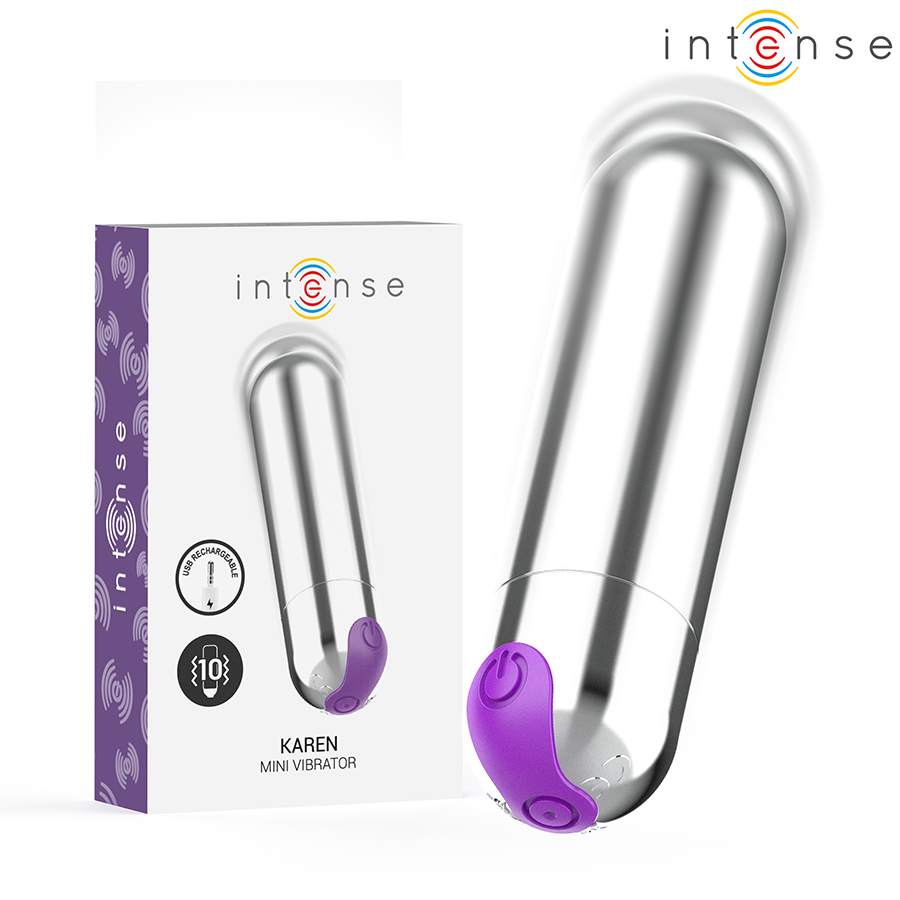 Intense Karen Mini – Wiederaufladbarer Vibrator, Silber