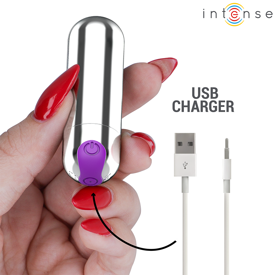 Intense Karen Mini – Wiederaufladbarer Vibrator, Silber