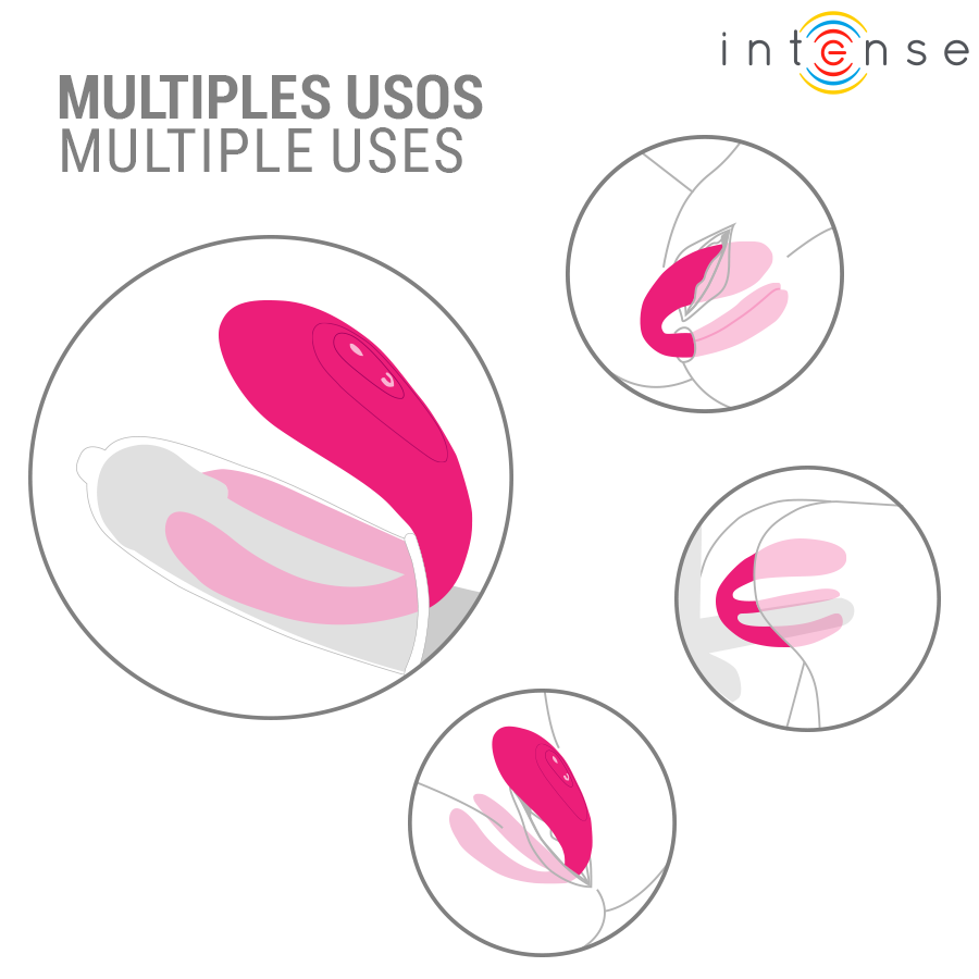 Intense Julia – Doppelvibrator mit Klemmstimulator, FB