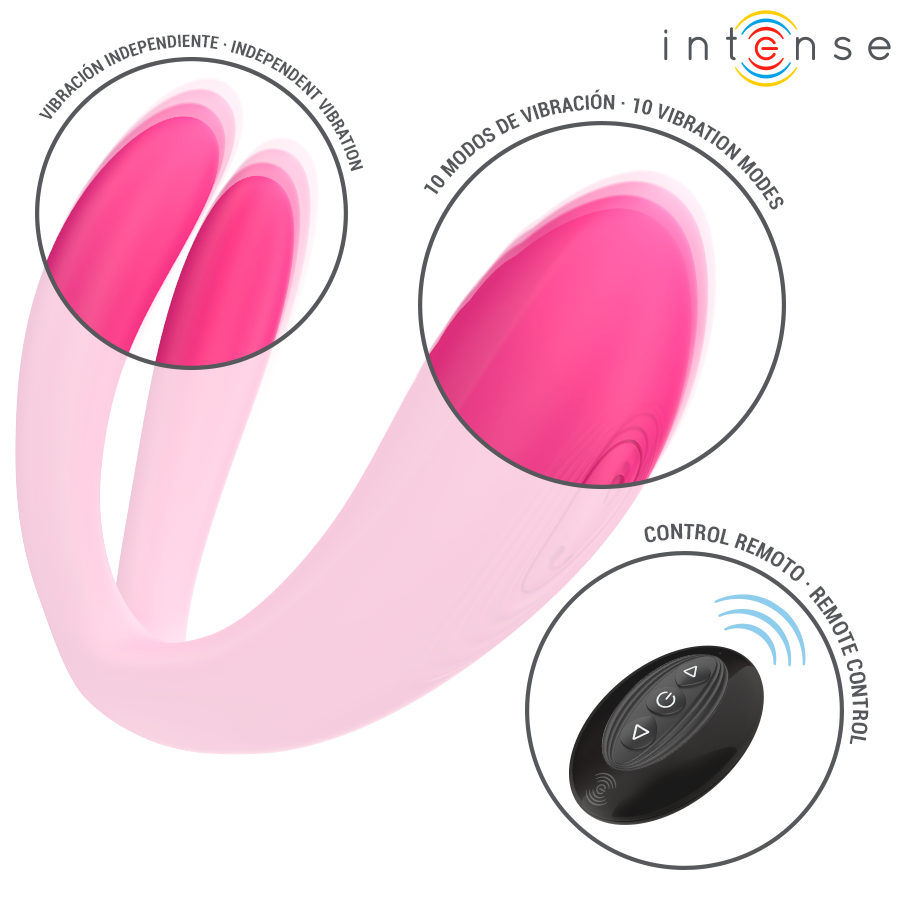 Intense Julia – Doppelvibrator mit Klemmstimulator, FB