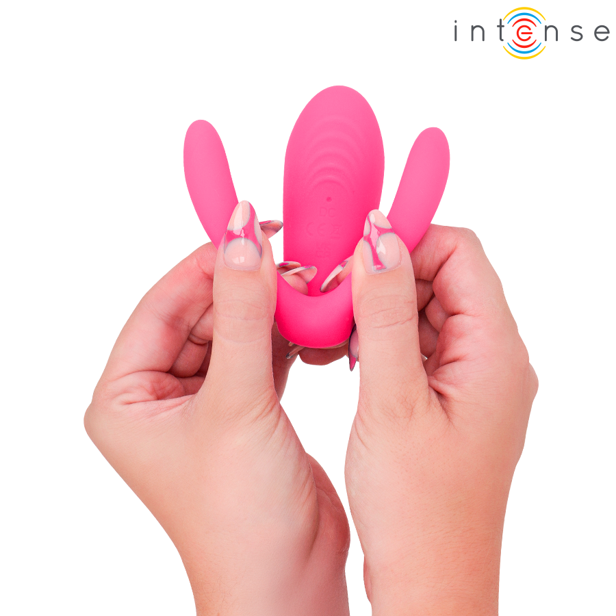 Intense Julia – Doppelvibrator mit Klemmstimulator, FB