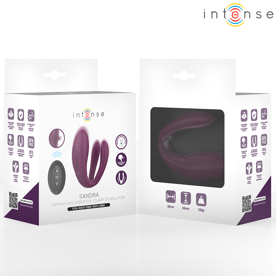 Intense Sandra – Klappenvibrator mit Klemmstimulator, FB
