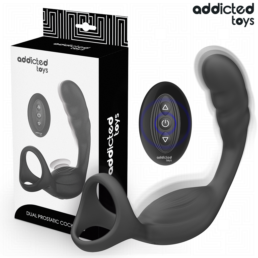 Addicted Toys Doppel-Prostataring mit Fernbedienung – vibrierend