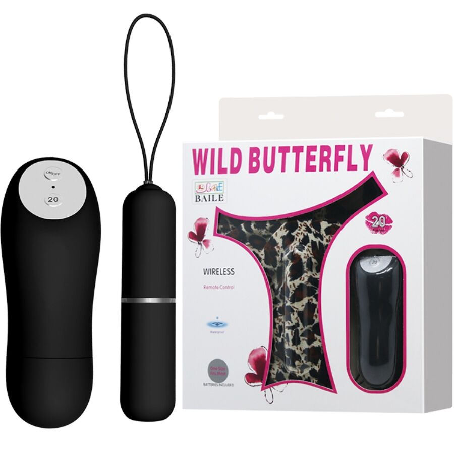 Baile – Stringtanga mit Vibrationskugel und Fernbedienung, Schwarz