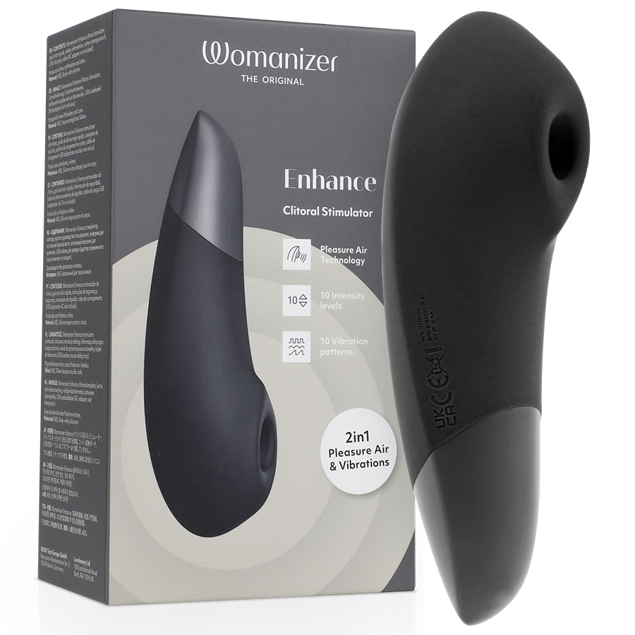 Womanizer Premium Eco – Klitorisstimulator, Schwarz