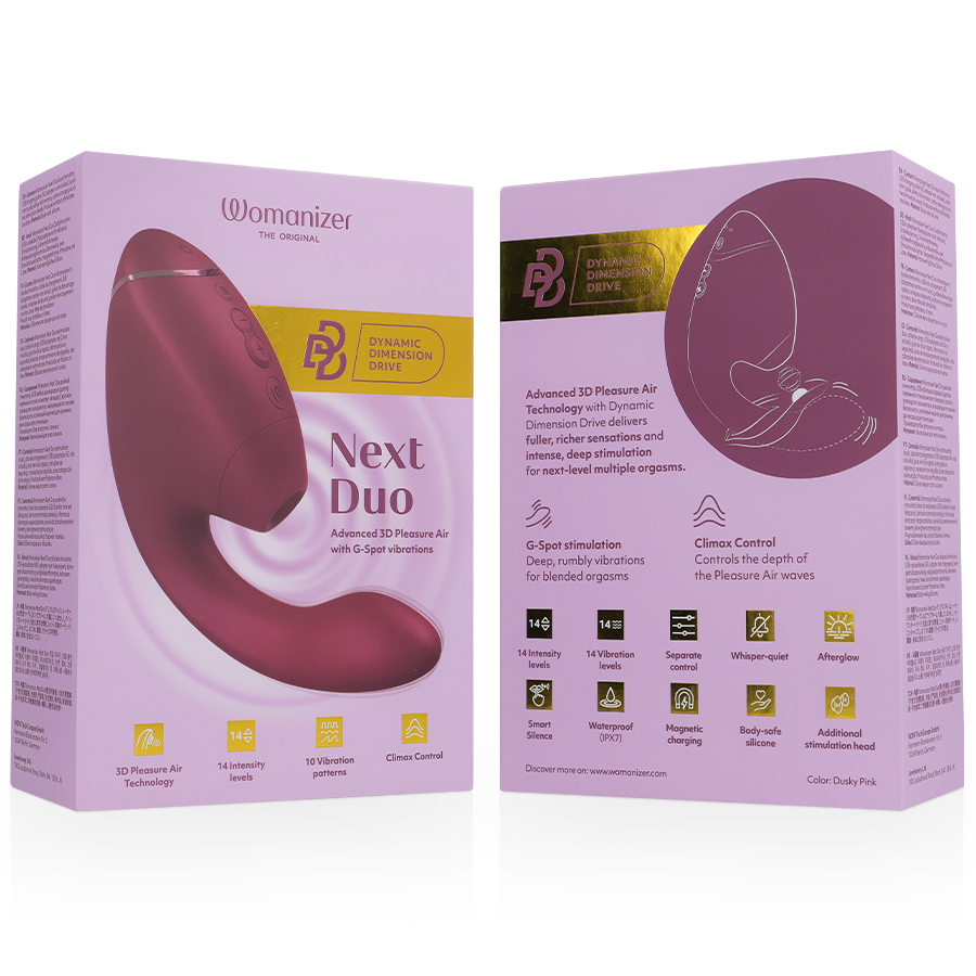 Womanizer Duo Next – Klitoris & G-Punkt Stimulator, Dunkelblau